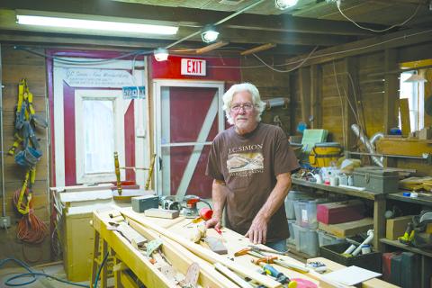 Joel Simon of J.C. Simon Fine Woodworking stands in his shop in Clarkesville. ZACH TAYLOR/Special