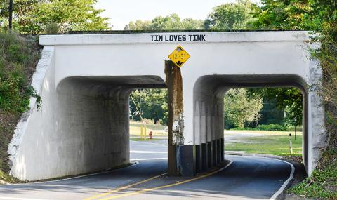 Cornelia’s most famous underpass is the site of a historical project to play up the legend of the long lost mysterious couple and where locals’ imagination has taken them over the years. JULIANNE AKERS/Staff