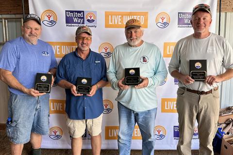 Cobb-Vantress (Frank Shook, Jimmy Perry, Larry Bradford, and Jeff Montjoy) won first place in Class A. JENNIFER BURTON/Submitted