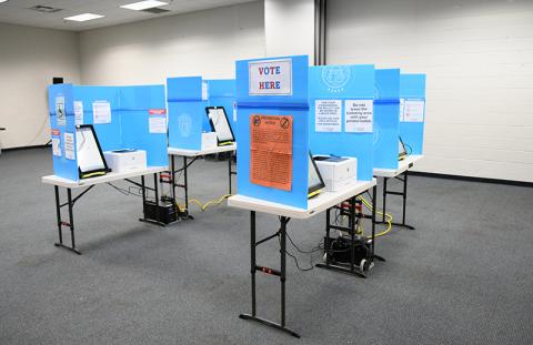 Election Day came to Habersham County on Tuesday. Photo by ZACH TAYLOR