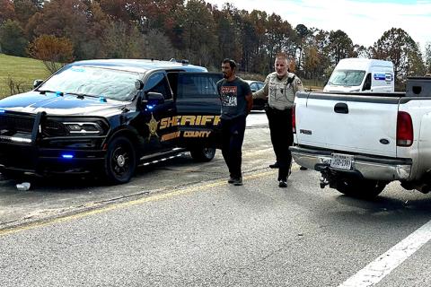 Two suspects were apprehended Thursday in two separate incidents involving stolen cars and chases. HABERSHAM COUNTY/Submitted