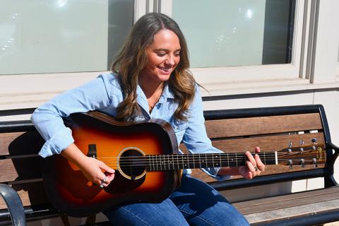 Ansley McAllister’s first song is just the beginning of what could be a special musical journey for the Clarkesville native. JULIANNE AKERS/Staff
