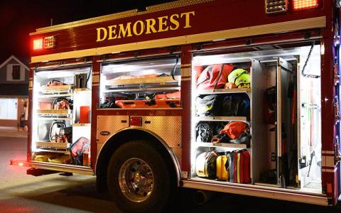 A Demorest fire engine at the Christmas celebration in 2023. ZACH TAYLOR/Special 