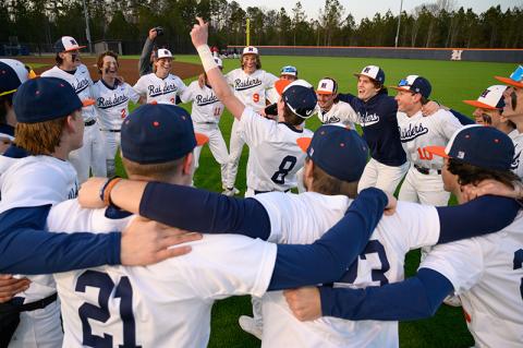 After defeating Stephens County 10-0, Hudson Gailey and his team celebrated by singing and dancing in a circle, with Gailey leading the way in the center. More pictures from Diamond Day, page 8B. ZACH TAYLOR/Special