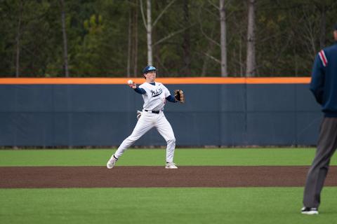 Hayden Gailey throws to second on the run for the final out of a long inning. ZACH TAYLOR/Special