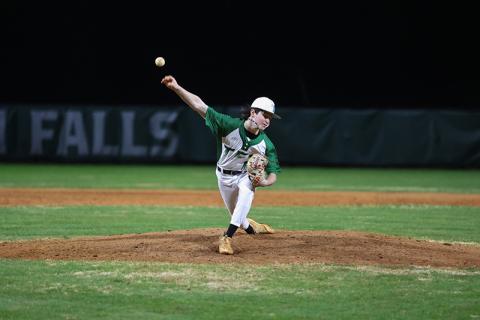 Tallulah Falls’ Andrew Skvarka fires to the plate on Thursday. AUSTIN POFFENBERGER/Special