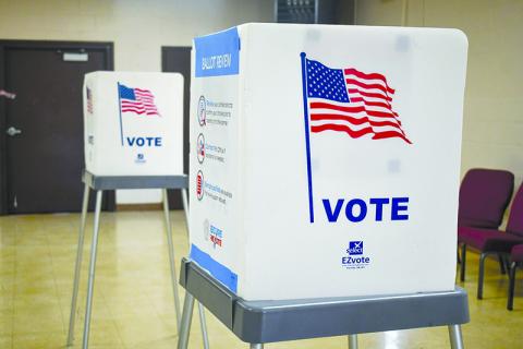 Voting booth. FILE