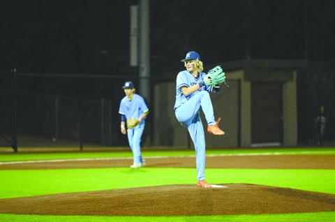 Habersham Central’s Maverick Chitwood threw a complete-game shutout as part of a run of shutouts by the Raiders in recent weeks. ZACH TAYLOR/Special