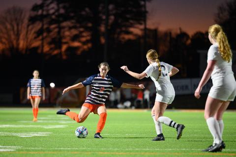 Habersham Central’s Maggie Vena looks to strike during a recent home match. ZACH TAYLOR/Special