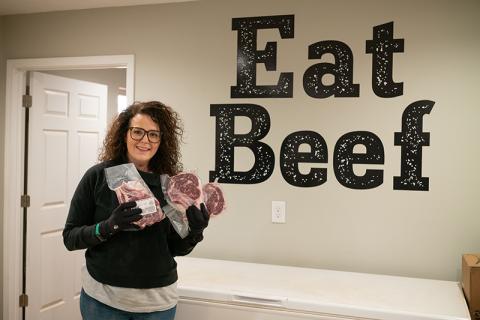 teXga Farms Co-owner Caroline Lewallen shows off some of the farm’s end products. ZACH TAYLOR/Special