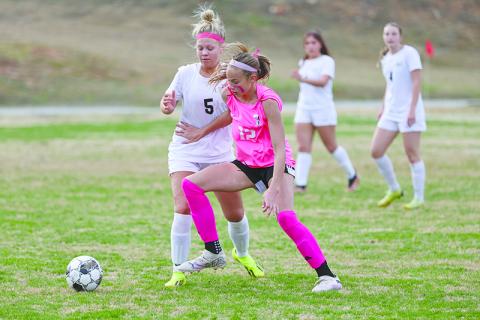 Tallulah Falls freshman LB Kafsky continued her torrid  scoring run with three goals against Elbert County. AUSTIN POFFENBERGER/Special