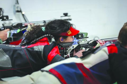 Tallulah Falls’ Brianna Walter made a big impact on the Indians’ state runner-up rifle team this year. AUSTIN POFFENBERGER/Special