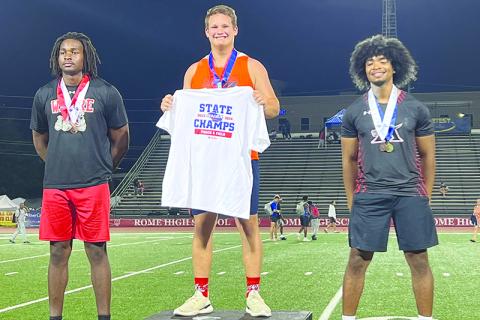 Habersham Central’s Brad Chosewood has been one of the state’s best throwers for most of his high school career, and he culminated that success with a state championship. SUBMITTED