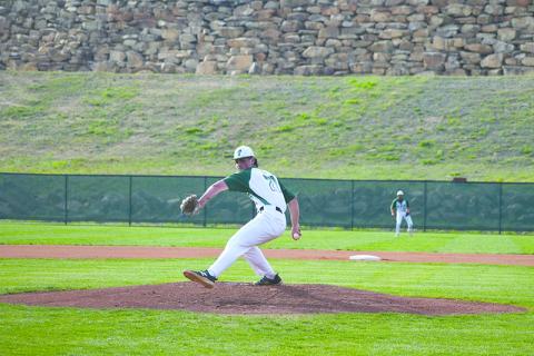 Tallulah Falls’ Cole Bonitatibus threw a solid game against Pepperell on Monday. LANG STOREY/Staff