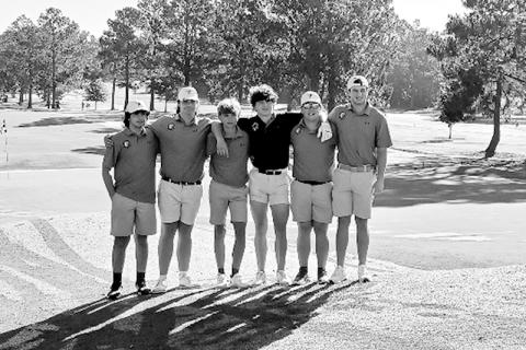 Tallulah Falls’ boys golf team state competitors were (from left) Hunter Bell, Tate Turpin, Ryder Cantrell, Will Greene, Jack Thomson and Rylee Smith. TFS ATHLETICS