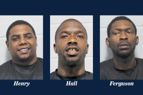 Mugshots of Henry, Hall and Ferguson after being booked into Habersham County Detention Center. SUBMITTED
