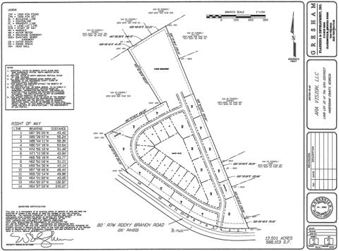 Shown are the proposed drawings for the future housing development off Rocky Branch Road. 