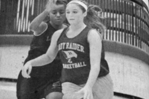 Habersham Central’s Brianna Webb (nee Barrett) dribbles to the hoop. FILE