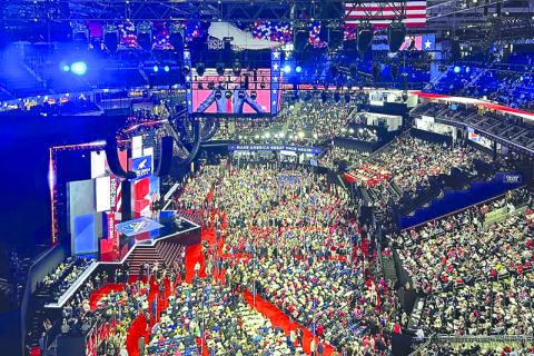 The auditorium was filled to the brim this week as Republican Party speakers took to the stage for the last four days. CARL BLACKBURN/Submitted 