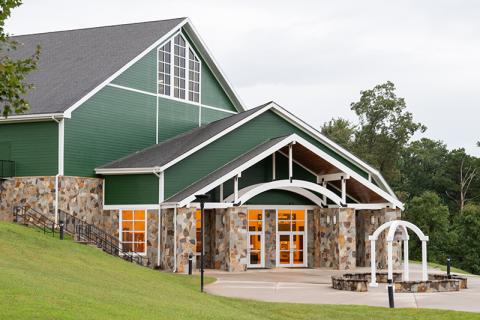 The athletics center at Tallulah Falls Middle School hosts a variety of sports including JV and Varsity volleyball and basketball. ZACH TAYLOR/Staff