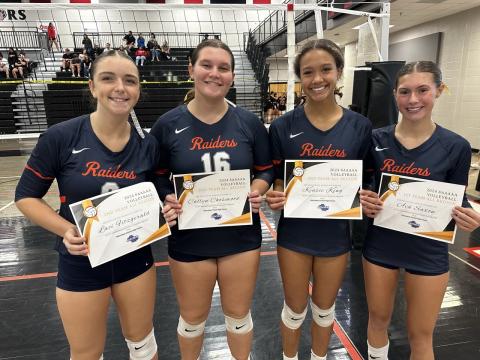(From left) Laci Fitzgerald, Callyn Chosewood, Kenzie King, Ava Saxon