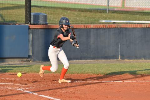 Ella Diffenderfer tries to lay down a bunt in game earlier this season. TOM ASKEW/Special
