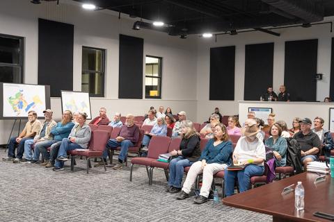 Twenty-nine citizens of Demorest showed up to voice their concerns about the land use ordinance for a single plot that could be developed into duplexes in the future. ZACH TAYLOR/Staff