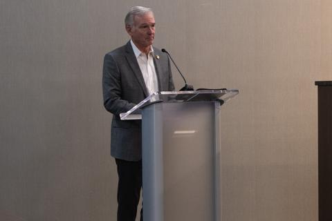 State Rep. Chris Erwin came before the Habersham County Board of Education on Thursday to discuss and answer questions about House Bill 581. HANNAH CAUDELL/Staff