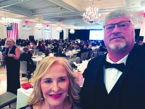 Deirdre and Fritz Engelmann pose for a photo at the Rally 4 Vets Inaugural Ball Monday night in Washington, D.C. Submitted