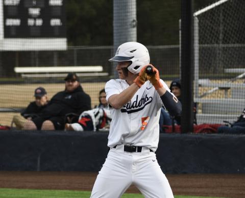 Maverick Chitwood collected three hits and drew a pair of walks in Habersham’s two games against Chestatee. LANG STOREY/Staff