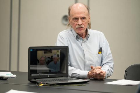 David Mickler speaks at Tuesday’s Habersham County Parks and Recreation board meeting. ZACH TAYLOR/Staff
