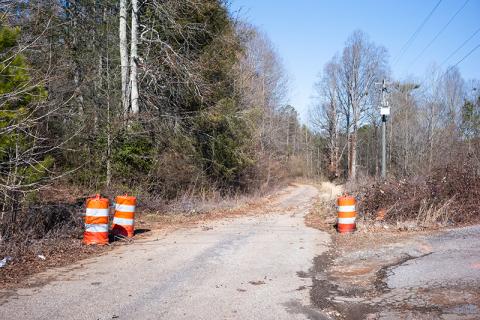 End of Carpenters Cove in Cornelia near where the body was found. ZACH TAYLOR/Staff