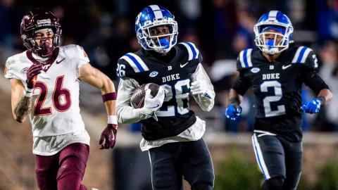 Joshua Pickett, a defensive back, hopes to see his NFL dreams realized following April’s draft. DUKE ATHLETICS