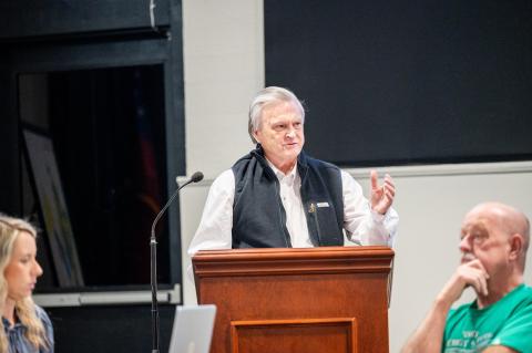 David Branch of Artisan Land Companies presents a plan for an annexed property to be developed into a retail and medical park. ZACH TAYLOR/Staff