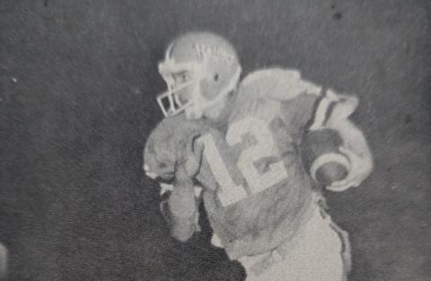 Greg Burrell, who was Habersham’s starting QB in 1980 and 1981, was known to take off running from time to time. SUBMITTED