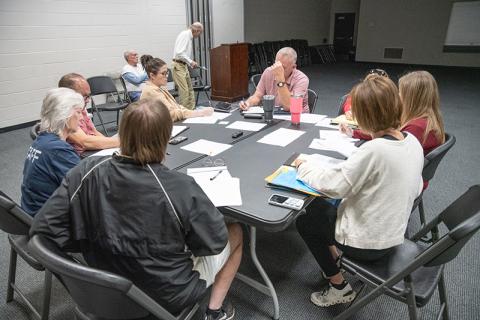The Habersham County Recreation Advisory Board met for the first time since February on Tuesday. The meeting was the first with Interim Director Terry Lannon, who stated that he is unsure of the future game plan for the recreation board. ZACH TAYLOR/Staff