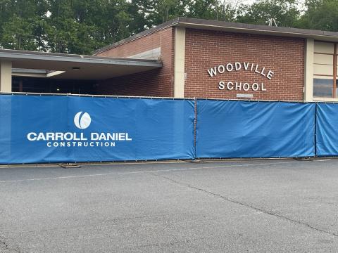 Woodville Elementary School is currently under construction by Carroll Daniel construction, who are working on the various projects at night right now and will continue until the last day of school on May 23. Renovations to the building are expected to be complete before students return to school on August 8, 2025. HANNAH CAUDELL/Staff