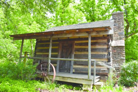 The Big Holly Cabin on the grounds of the Historic Mauldin House and Gardens is getting much-needed restoration work, and a fundraising campaign for the project is kicking off this weekend. Samantha Sinclair/Staff