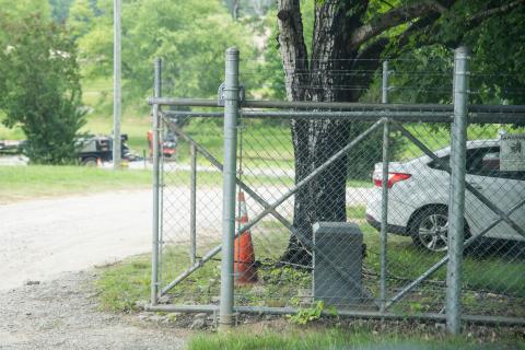 The gate at the old water plant in Cornelia is set to be fixed by Franklin Fence Company. The project will cost the city $11,015.78. ZACH TAYLOR/Staff