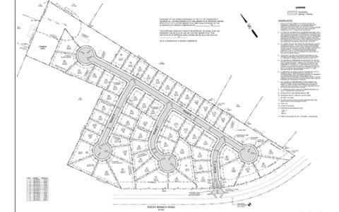 Clarkesville Planning Commission approved the preliminary plat for the 58-unit Village Crest Subdivision on Tuesday.