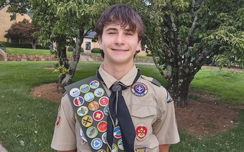 Kav Stapleton is his family and Troop 5’s newest Eagle Scout. (Submitted)