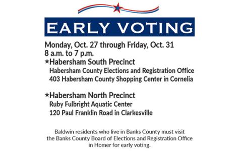 Early voting continues through Oct. 31.