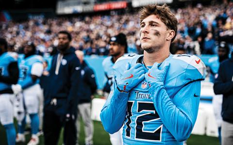 The Demorest native Mason Kinsey now has the most games played in the NFL by someone who played for the Habersham Central Raiders. The 27-year-old wide receiver has now played 19 games all with the Tennessee Titans, surpassing the great Habersham legend wide receiver Tavarres King who played 17 games in his NFL career. (Tennessee Titans/Special)