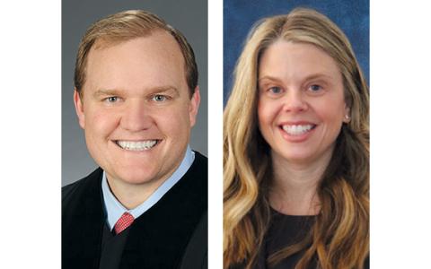 Judge Brian Rickman and former Georgia Court of Appeals Staff Attorney Emma “Maggie” Hastings, who joined the firm in January, to lead the Cathey and Strain’s new appellate practice.