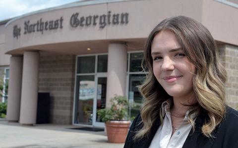 MaryClaire Podany is the new marketing specialist at The Northeast Georgian. (Samantha Sinclair/Staff)