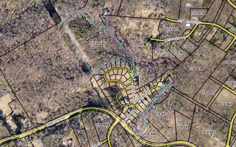 McClain Investment Properties owns 10.74 acres, noted as Tax Map Number 078087A, which they requested rezoning from Agriculture to R-2 Multi-Family Residential to build a 34-lot single-family home subdivision. The request was denied by Demorest City Council in April. (Submitted)