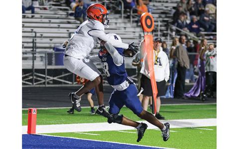 Habersham Central linebacker Noah Harkins (24) in action during a game between Habersham Central and Apalachee last season. (Landen Todd/Staff)