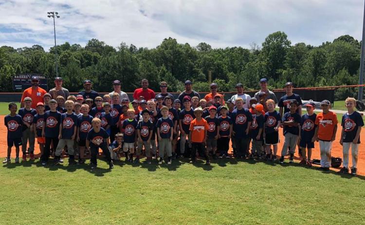 Baseball camp group photo