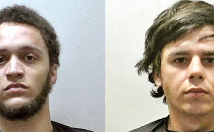 Rhett Walker Branson, 25, of Clarkesville and Vincent Wayne Goss, 24, of Mt. Airy