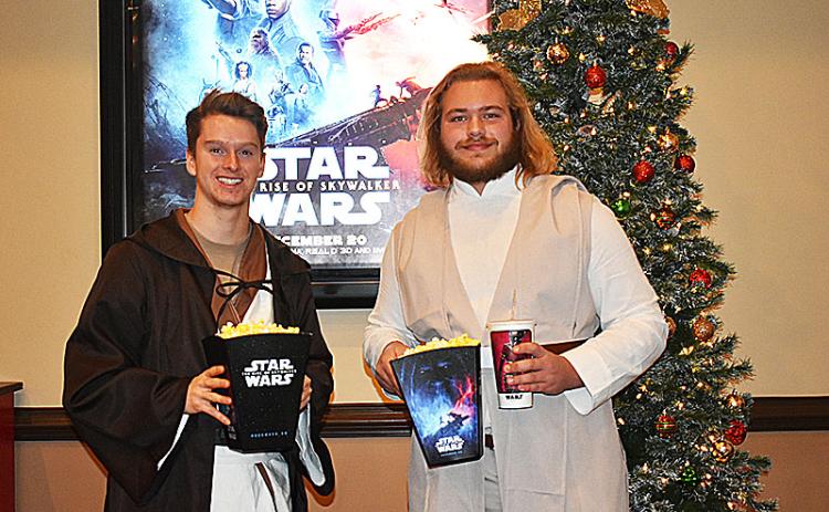 Habersham Hills had a packed house Thursday night for the premiere of Stars Wars: The Rise of Skywalker. Some fans of the franchise took the opportunity to dress up as some of their favorite characters. David Windmiller of Sautee dressed as Anakin Skywalker and Jacob Anderson of Cleveland dressed as Obi-Wan Kenobi.